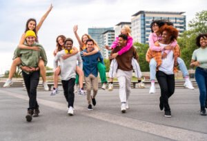 Cultural bridges - group of young people